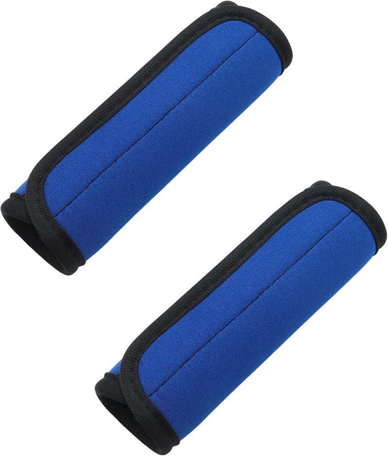 JAKOUE 2pcs Dark Blue Luggage Handle Wraps for Suitcase- Soft Suitcase Handle Covers for Travel Accessories（ Bright Color for Suitcase Tags Identifiers ） - Image 1